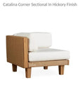 Catalina Wicker Sectional Ottoman & End Table Patio Set - LOOMLAN - Lloyd Flanders - Outdoor Lounge Sets