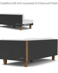 Catalina Wicker Sectional Ottoman & End Table Patio Set - LOOMLAN - Lloyd Flanders - Outdoor Lounge Sets