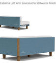 Catalina Wicker Sectional Ottoman & End Table Patio Set - LOOMLAN - Lloyd Flanders - Outdoor Lounge Sets