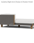 Catalina Wicker Sectional Right Chaise Made USA - LOOMLAN - Lloyd Flanders - Outdoor Lounge Sets