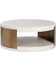 Cavette Coffee Table Concrete Top Brass - LOOMLAN - SUNPAN - Outdoor Coffee Tables