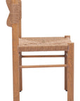 Iska Natural Wood Armless Dining Chair (Set of 2)