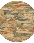 LOOMLAN Rugs Celantha Orange Washable Indoor-Outdoor Rug