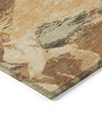 LOOMLAN Rugs Celantha Orange Washable Indoor-Outdoor Rug