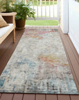 LOOMLAN Rugs Celera Teal Washable Indoor-Outdoor Rug