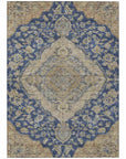 LOOMLAN Rugs Celia Blue Washable Indoor-Outdoor Rug