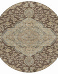 LOOMLAN Rugs Celia Brown Washable Indoor-Outdoor Rug