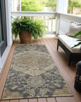 LOOMLAN Rugs Celia Gray Washable Indoor-Outdoor Rug