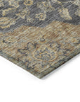 LOOMLAN Rugs Celia Gray Washable Indoor-Outdoor Rug