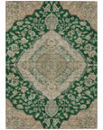LOOMLAN Rugs Celia Green Washable Indoor-Outdoor Rug