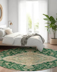 LOOMLAN Rugs Celia Green Washable Indoor-Outdoor Rug