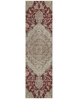 LOOMLAN Rugs Celia Red Washable Indoor-Outdoor Rug