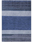 LOOMLAN Rugs Chantissa Blue Washable Indoor-Outdoor Rug