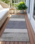 LOOMLAN Rugs Chantissa Denim Washable Indoor-Outdoor Rug