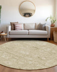 LOOMLAN Rugs Chroma Brown Washable Indoor-Outdoor Rug