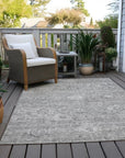 LOOMLAN Rugs Chroma Gray Washable Indoor-Outdoor Rug