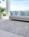 LOOMLAN Rugs Chroma Gray Washable Indoor-Outdoor Rug