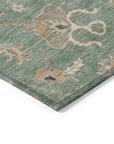 LOOMLAN Rugs Clara Green Washable Indoor-Outdoor Rug