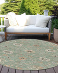 LOOMLAN Rugs Clara Green Washable Indoor-Outdoor Rug