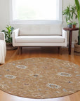 LOOMLAN Rugs Clara Orange Washable Indoor-Outdoor Rug