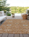 LOOMLAN Rugs Clara Orange Washable Indoor-Outdoor Rug