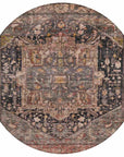 LOOMLAN Rugs Clarina Gray Washable Indoor-Outdoor Rug