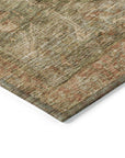 LOOMLAN Rugs Clarina Green Washable Indoor-Outdoor Rug
