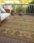 Claritha Beige Washable Indoor - Outdoor Rug - LOOMLAN - LOOMLAN Rugs - Outdoor Rugs