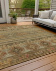 Claritha Beige Washable Indoor - Outdoor Rug - LOOMLAN - LOOMLAN Rugs - Outdoor Rugs
