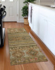 Claritha Beige Washable Indoor - Outdoor Rug - LOOMLAN - LOOMLAN Rugs - Outdoor Rugs