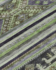 LOOMLAN Rugs Claritha Green Washable Indoor-Outdoor Rug