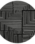 LOOMLAN Rugs Clayra Black Washable Indoor-Outdoor Rug