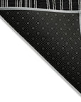 LOOMLAN Rugs Clayra Black Washable Indoor-Outdoor Rug