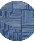LOOMLAN Rugs Clayra Blue Washable Indoor-Outdoor Rug