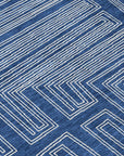 LOOMLAN Rugs Clayra Blue Washable Indoor-Outdoor Rug