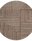 LOOMLAN Rugs Clayra Brown Washable Indoor-Outdoor Rug
