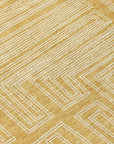 LOOMLAN Rugs Clayra Gold Washable Indoor-Outdoor Rug