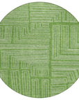 LOOMLAN Rugs Clayra Green Washable Indoor-Outdoor Rug