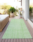 LOOMLAN Rugs Clayra Mint Washable Indoor-Outdoor Rug