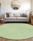 LOOMLAN Rugs Clayra Mint Washable Indoor-Outdoor Rug
