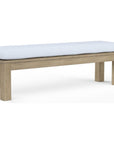 Coastal Teak Sunbrella Outdoor Dining Bench - LOOMLAN - Sunset West - Outdoor Benches