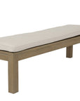 Coastal Teak Sunbrella Outdoor Dining Bench - LOOMLAN - Sunset West - Outdoor Benches