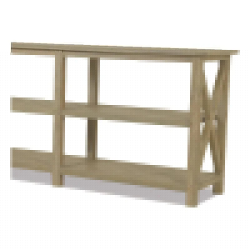 Coastal X Shape Outdoor Console Table - LOOMLAN - Sunset West - Outdoor Console Tables