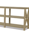 Coastal X Shape Outdoor Console Table - LOOMLAN - Sunset West - Outdoor Console Tables