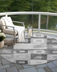 LOOMLAN Rugs Cora Gray Washable Indoor-Outdoor Rug