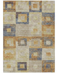 LOOMLAN Rugs Cora Ivory Washable Indoor-Outdoor Rug