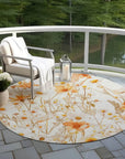 LOOMLAN Rugs Cordela Ivory Washable Indoor-Outdoor Rug