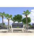 Cosmopolitan Sofa Gray - LOOMLAN - Zuo Modern - Outdoor Sofas & Loveseats