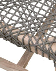 Costa Outdoor Bench Teak Wood Performance Rope - LOOMLAN - Essentials For Living - Outdoor Benches