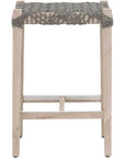 Costa Outdoor Counter Stool Teak Wood Performance Rope - LOOMLAN - Essentials For Living - Outdoor Counter Stools